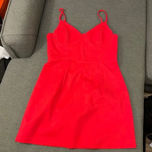 Princess Polly NOVELLA MINI DRESS RED - Picture 2 of 2